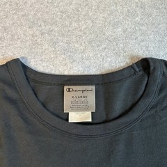 Champion Long Sleeve T-Shirt Black Garment Dye Embroidered Logo Mens Size XL NEW