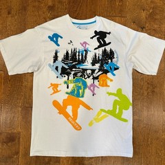 NWOT Vintage Y2K Request Snowboarding Graphic T-Shirt Mens 2XL Retro Tee Skater