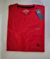 Hollister Men’s Logo Icon Crewneck T-Shirt Short Sleeve Red Size Medium