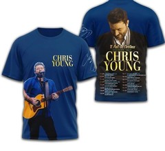 Chris Young It Must Be Christmas Acoustic Tour 3D T-Shirt BL2088