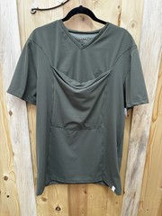 Lalabu Dad Shirt Tee GreenVNeck Babywearing Kangaroo Pouch Carrier Size XXL Men