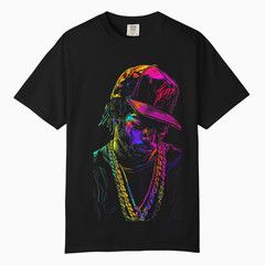 Neon Urban Hip Hop Streetwear Tee, Comfort Colors T Shirt, Unisex Streetwear Tee