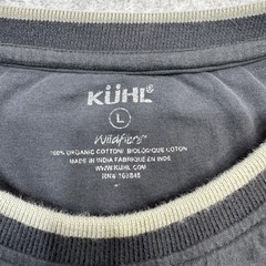 Kuhl Kommando Shirt Mens Large Gray Wildfibre Organic Cotton Long Sleeve Pocket