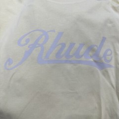 NEW RHUDE Men Women High Quality Leisure Cotton Short Sleeve POLO T-Shirt M-2XL