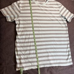Quiksilver Men’s 2XL Light Blue/Brown Striped Crew Neck Cotton Knit Logo Tee