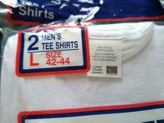 Vintage Fruit of The Loom Bloopers Mens Irregular V Neck T Shirts New 1997 Large