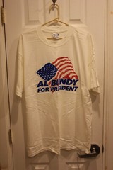 white Married With Children “AL BUNDY for PRESIDENT” t-shirt (NWOT) – adult XL