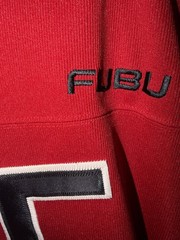 RARE Y2K FUBU OFFICIAL 05 LONG SLEEVE JERSEY Embroidery Hip Hop