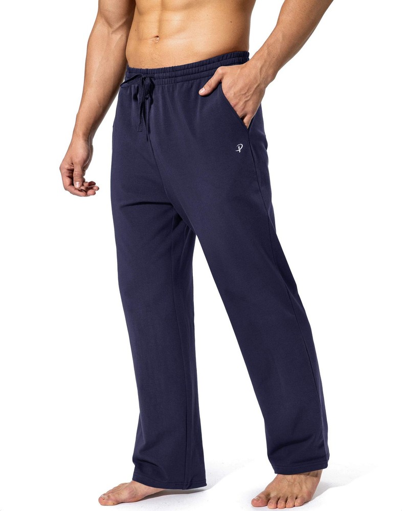 Mens Cotton Yoga Sweatpants Athletic Lounge Casual Jersey Pants Pockets