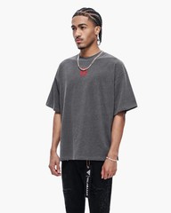 Valabasas Men Kaen Boxy Oversize Tee Dark Grey