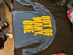 Godspeed “Out of Many, One” Blue Washed Graphic Long Sleeve Shirt XL(best offer)