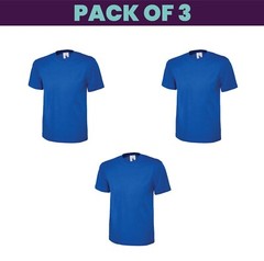 Pack 5 & 3 Uneek Classic T-Shirt Plain Casual Wear stag do hen Unisex UC301