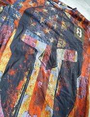 American Flag T Shirt Patriotic T Shirt XL 4th Of July Red White Blue Spartan