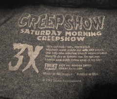 Fright Rags Creepshow Saturday Morning Cartoon Horror T-Shirt 3XL 2017 S King