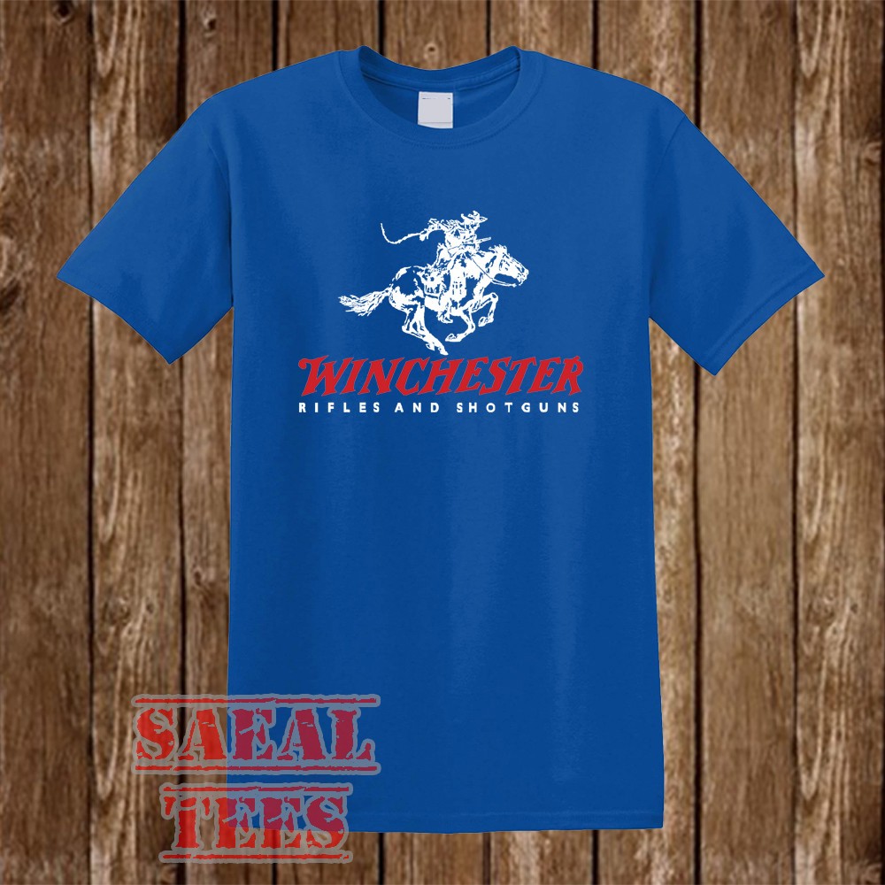 Winchester Guns Firearms Men’s Blue Size S-5XL