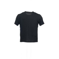 Supima Collection by Majestic Mens T-Shirt XL Black 100% Cotton Solid Crew Neck