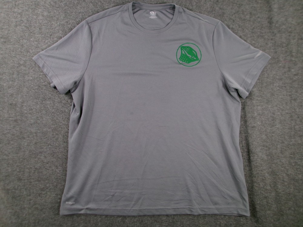 Animal Shirt Men XXL Gray My Second Family Has Scales Lightweight Breathable