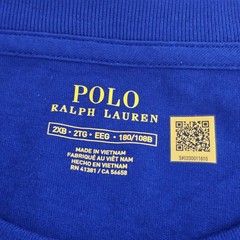 Polo Ralph Lauren RL Classic Fit T-shirt Pony Logo Mens 2XB Blue NEW