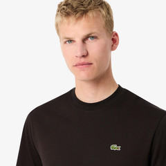 LACOSTE MEN’S CREW NECK T-SHIRT 100% COTTON art. TH7318 – WHITE and BLACK