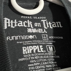 Ripple Junction Attack On Titan Annie Female Anime Black T-Shirt Mens Medium