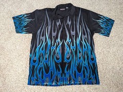 Lot Of 6 Shirts Dragon Flames Black Mixed Brands Sizes