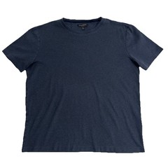 Banana Republic Luxury Touch Crew Shirt Solid Navy Blue T-Shirt ✅ Sz Large Tall