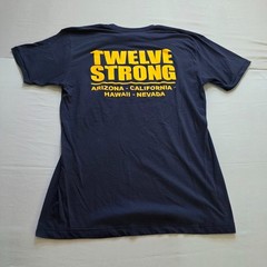 American Apparel AFGE District 12 Union T-Shirt Twelve Strong Navy Blue Large