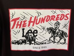 The Hundreds X Lee Jeans M Black Storm Rider Graphic Long Sleeve Tee Shirt