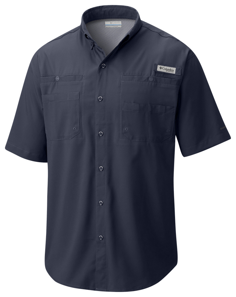 Columbia Tamiami II Short-Sleeve Button-Down Shirt – Collegiate Navy – M