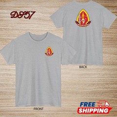 1st Battalion 2nd Marine Regiment USMC T-Shirt Logo S to 5XL Made In USA