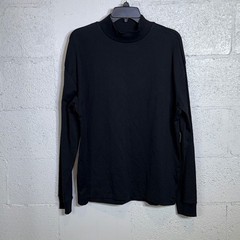 Mode of One Men’s Long-Sleeve Oversized-Fit T-Shirt, Deep Black Small