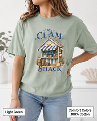 Clam Shack Shirt, Comfort Colors Coastal Tee, New England Beach Town Gift