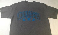 Shaka Active Mens Dark Gray Short Sleeve T Shirt Chumash Native Nation Size Med