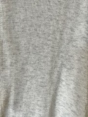 Express Heather White Waffle Knit Funnel Neck Men’s Long Sleeve T-Shirt Size L