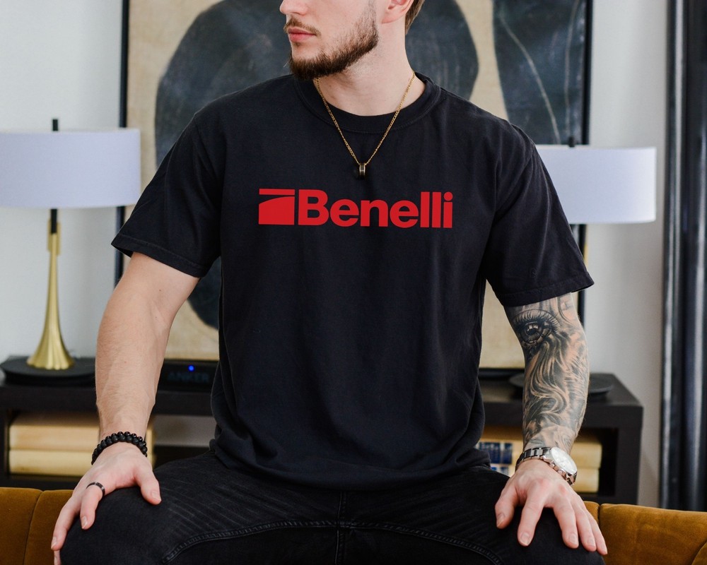 Benelli Logo T-Shirt 2nd Amendment Pro Guns Firearms Premium Comfort Colors Tee