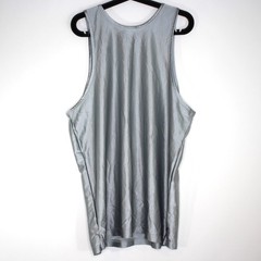 Vintage Nike Mens Large Y2K Shiny Dazzle Embroidered Swoosh Satin Tank Top G1492