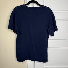 Y2K NYPD Graphic T-Shirt Mens Medium Navy Blue Police Department NYC Vintage