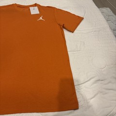 Jordan Large Jumpman Embroidered T-Shirt DC7485-805 Gym Orange/White NWT
