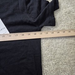 Collars & Co Cotton Silk T Shirt Mens Medium Black Knit Quiet Luxury Beachy New