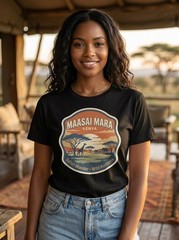 Maasai Mara Kenya Safari Graphic T-Shirt Unisex Travel Tee