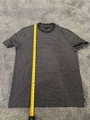 Huge Boss Solid Plain T-shirt Dark Grey XL