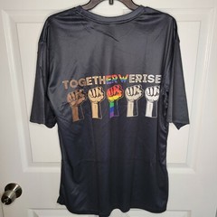 Together We Rise – Raised Hands Short Sleeve T-Shirt Men’s Size L