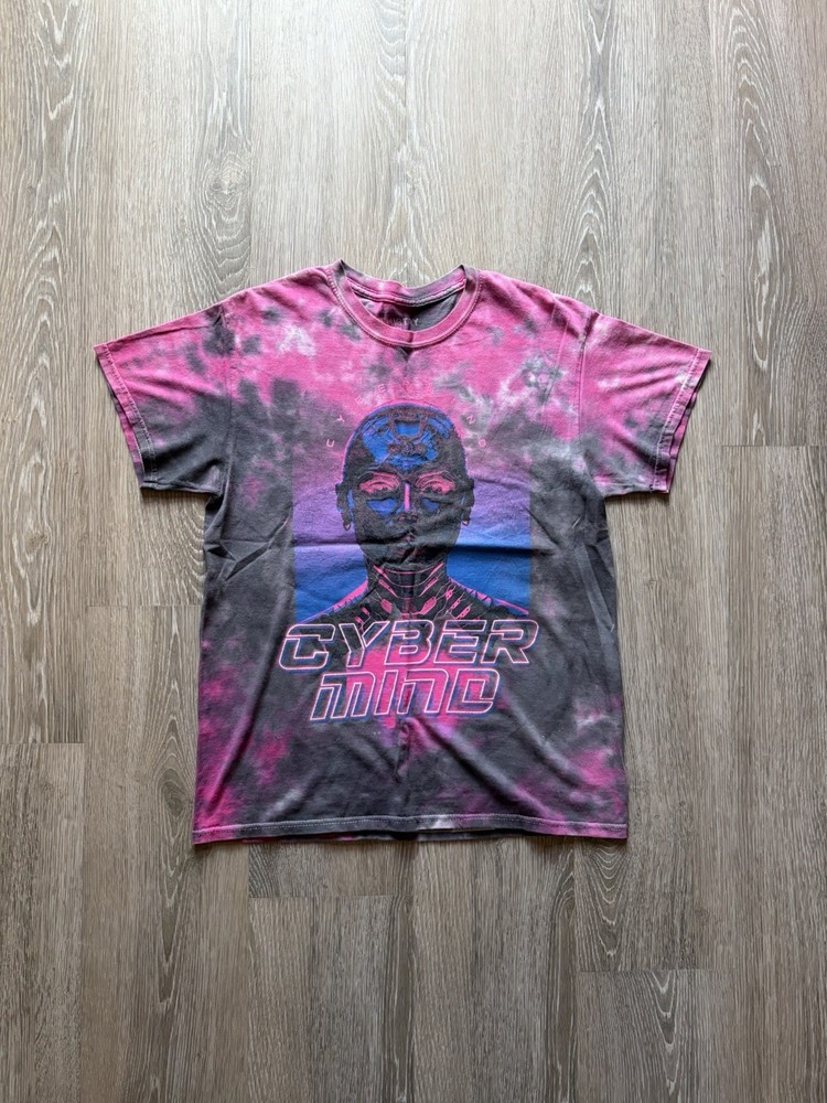 Vintage Retro Cyberwear Tie Dye Streetwear Tee Size M Mens