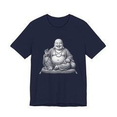 Laughing Buddha T-Shirt | Happy Budai Hotei Zen Buddhism Graphic Tee Shirt