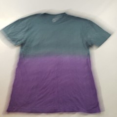 Hybrid Tees Tie Dye 2 Tone Purple Gray T Shirt Soft Comfy Men XL