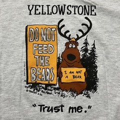 Vintage 2000’s Yellowstone National Park Animals Environment Outdoors T-Shirt M
