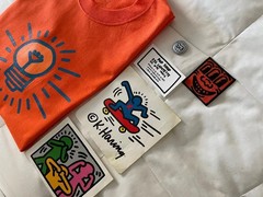 Keith Haring Tee Shirt New Lot of 6 Original Vintage Pieces from POP SHOP NYC