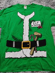 Elf Uniform T-Shirt Christmas Green Mens XL New Nwt Free Shipping