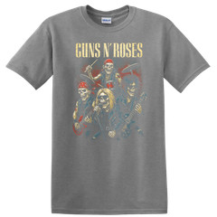 Skull Rock Band T Shirt Retro Heavy Metal Legends Tee Vintage Music Art