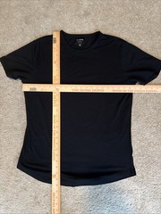 Cuts Clothing Short Sleeve Curve-Hem Shirt Mens XL (BLACK) Pyca Pro